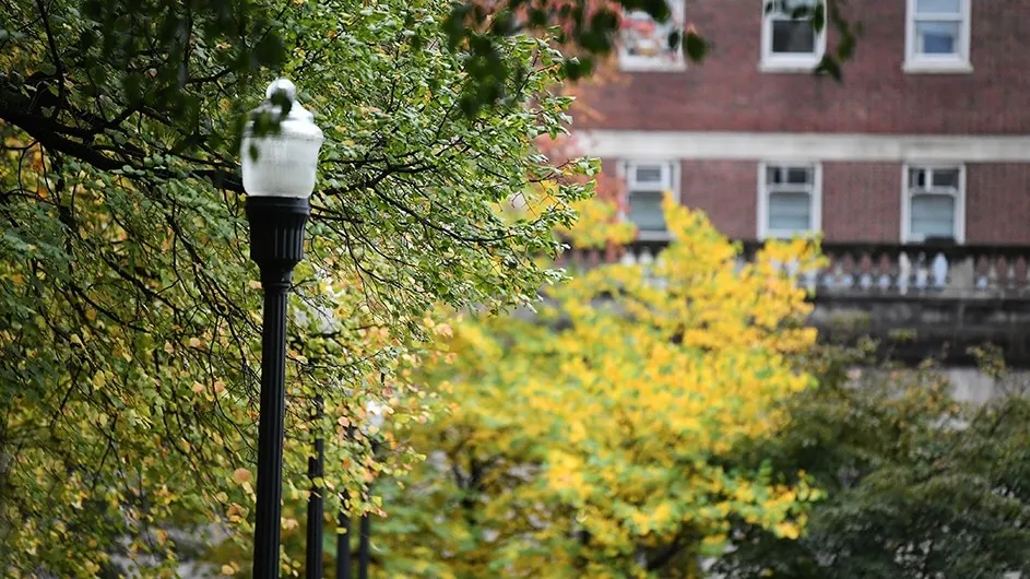 Lamppost on Columbia's Morningside Campus