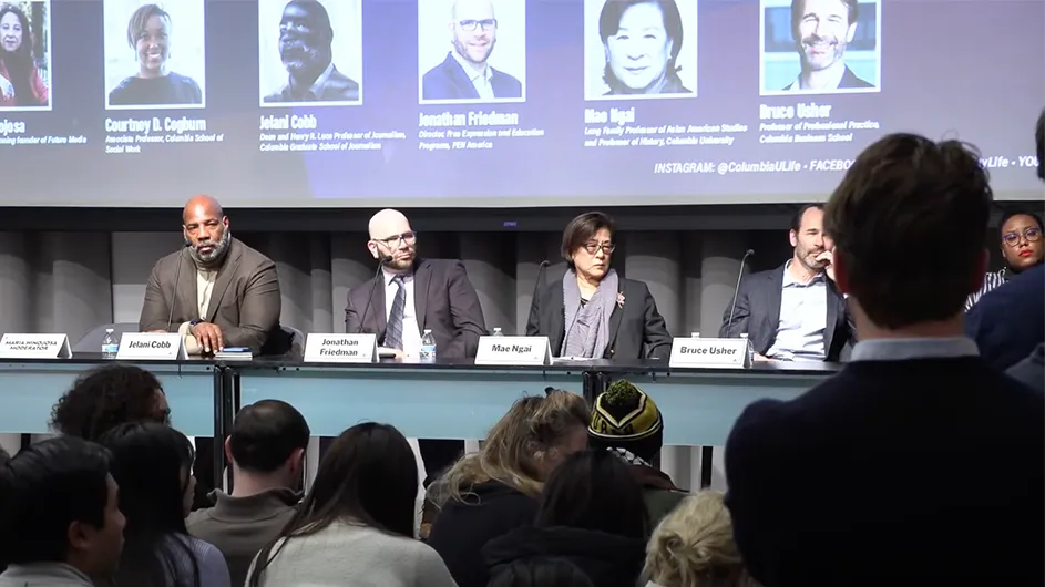 A panel of speakers at Awakening Our Democracy